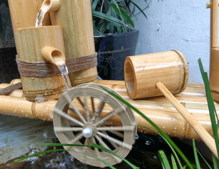 实用篇如何用竹子制作循环流水