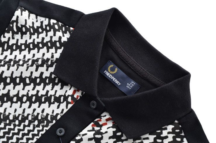 fred perry 麥穗 百搭顯瘦 女款撞色紋路翻領衫