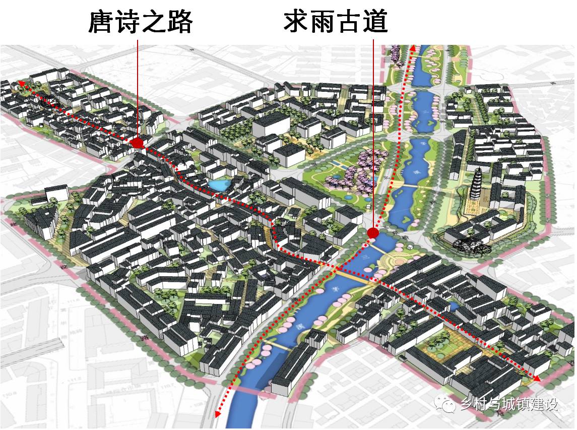 2015年度全国规划评优天台县白鹤镇重点地区总体城市设计