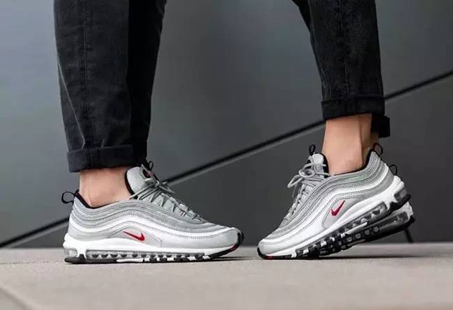 买到了么银子弹airmax97silverbullet上脚美图