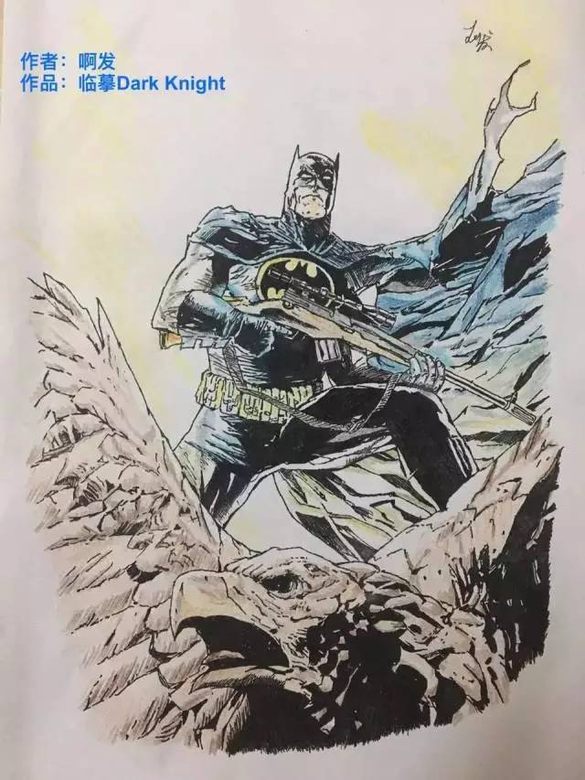 国画蝙蝠侠图片