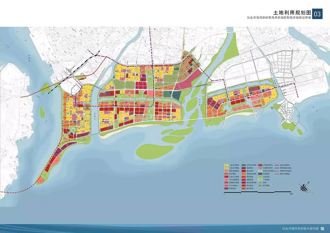 汕头东海岸规划图详细图片
