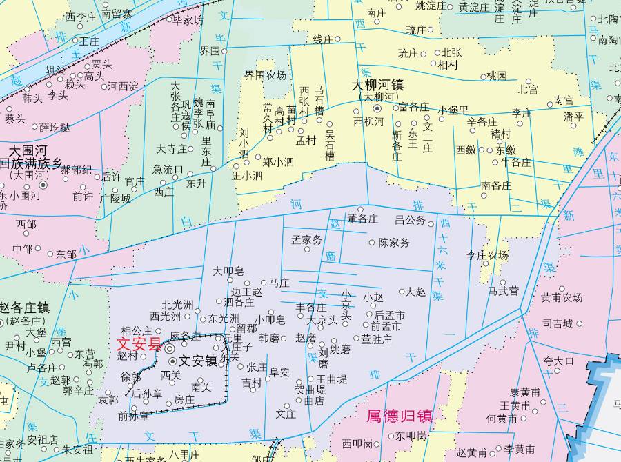 文安县乡镇地图图片