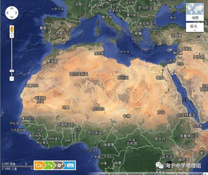 撒哈拉大沙漠地理位置图片