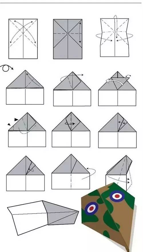 亲子游戏必备～纸飞机的15种经典折法,快喊爸爸来收藏!