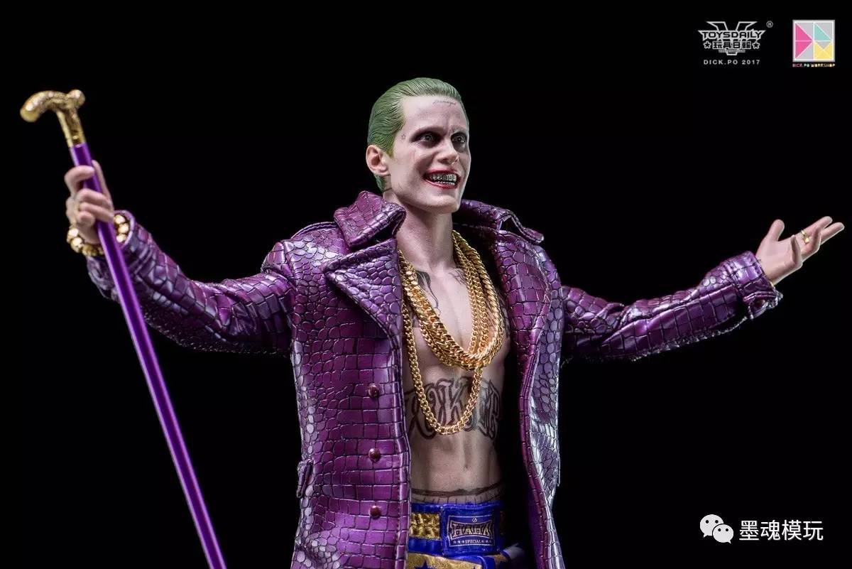 多人開箱hottoys16mms382自殺小隊小丑joker紫色外套版