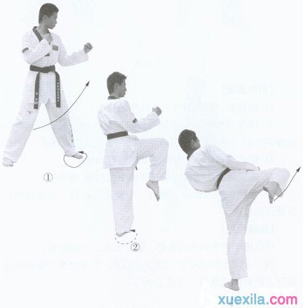 跆拳道9种基本步法图片