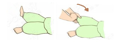 意味着肌张力低;判定方式:2,将宝宝的手拉向对侧肩部1,宝宝头颈保持在