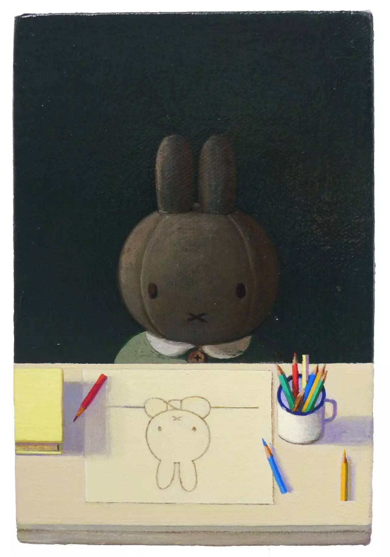 《米菲想成为艺术家》刘野说:我画过米菲兔的形象,但并不是代表我