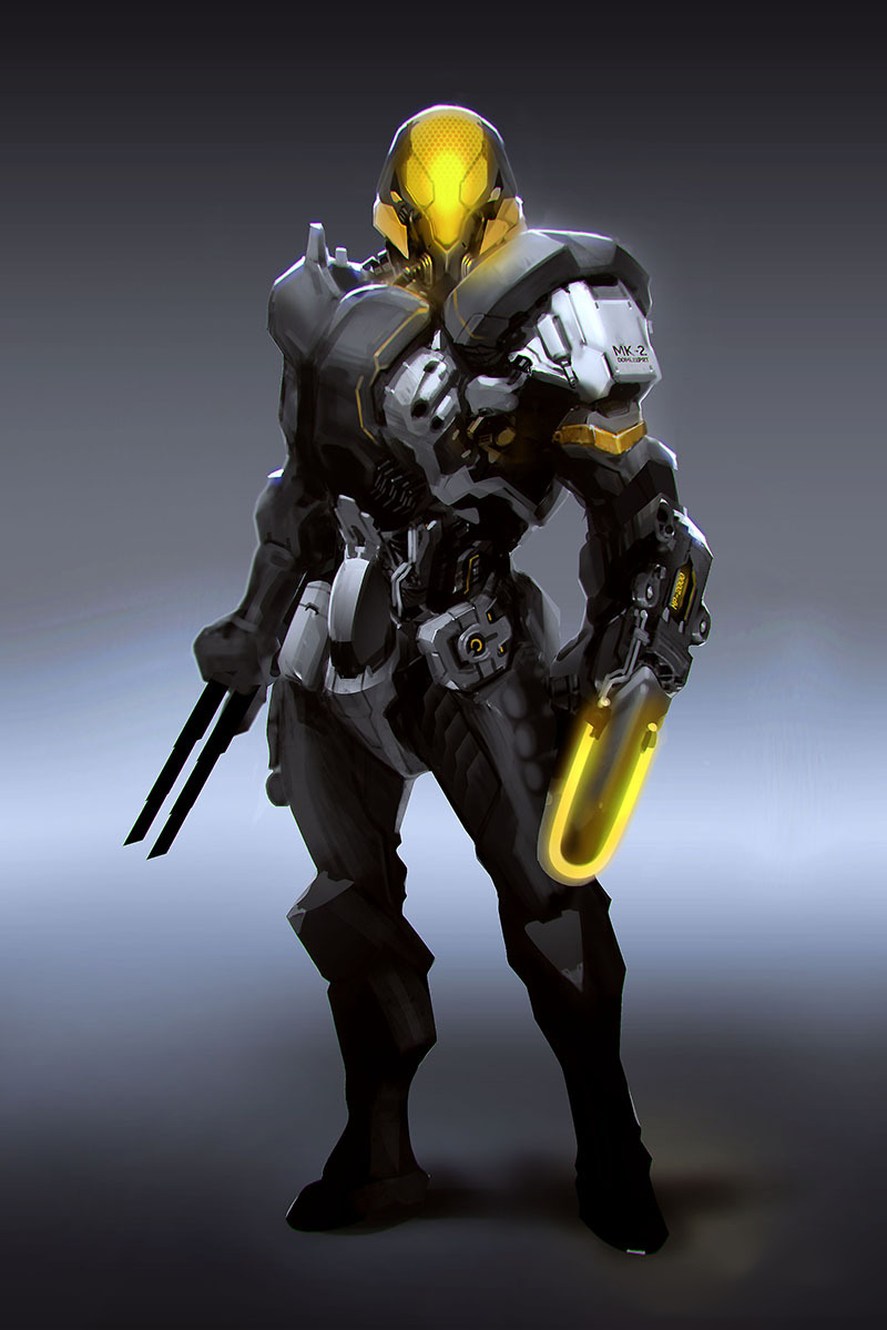 未来人类最强大的单兵作战武器之一的人形机甲,是不是很炫酷?
