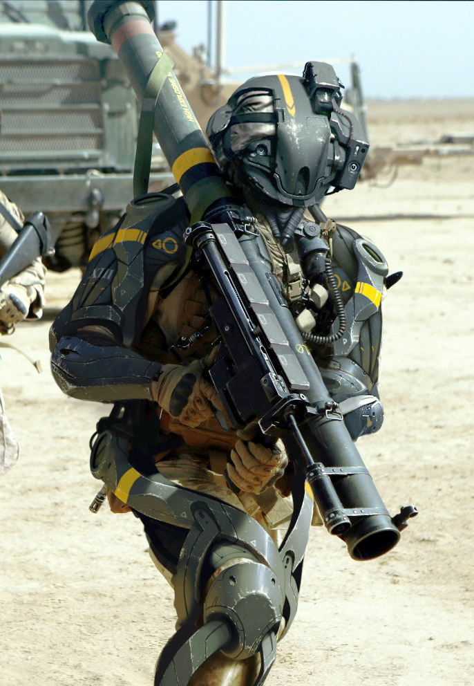 未来人类最强大的单兵作战武器之一的人形机甲,是不是很炫酷?