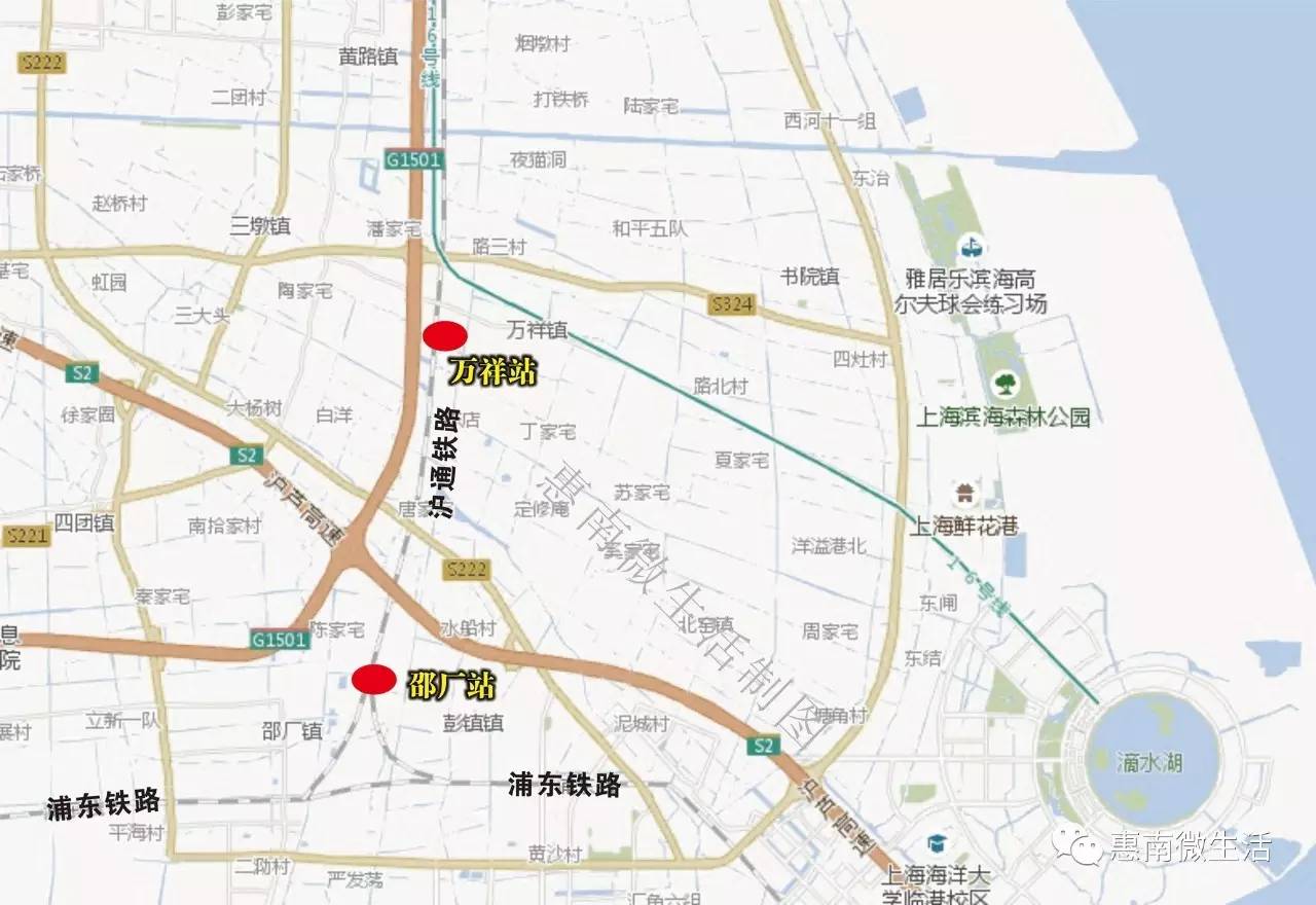 通铁路选线规划,这条线路从地铁16号线旁边穿越东大公路进入万祥镇域