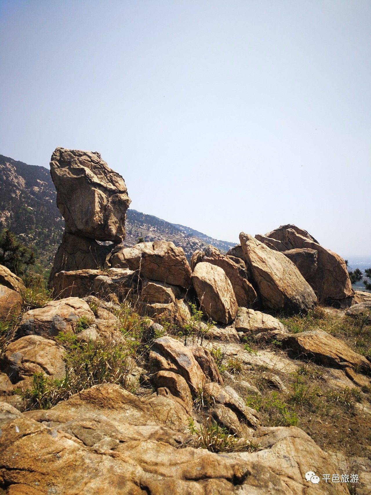 奇山异石春色如画探访原生态平邑大崮山