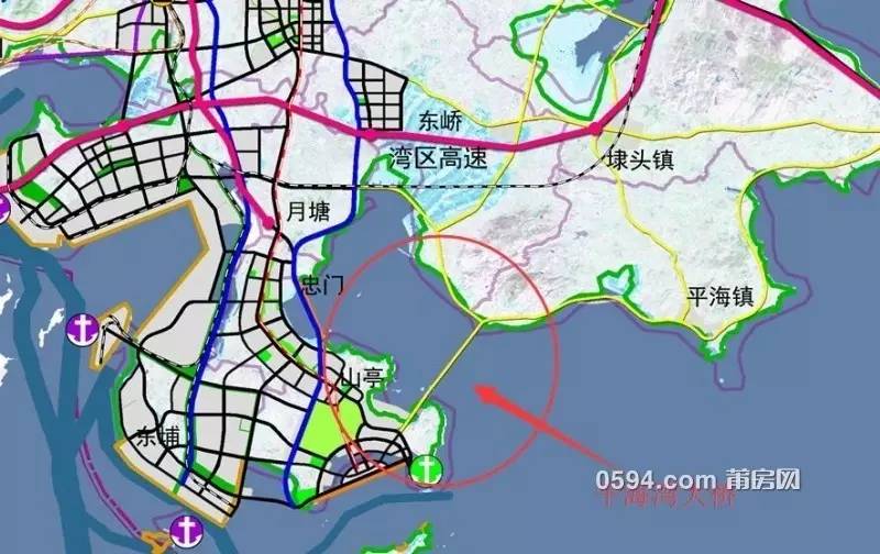 临高跨海大桥规划图片