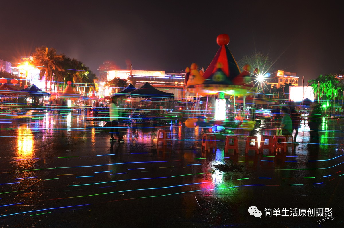 岑溪东山公园夜景图片图片