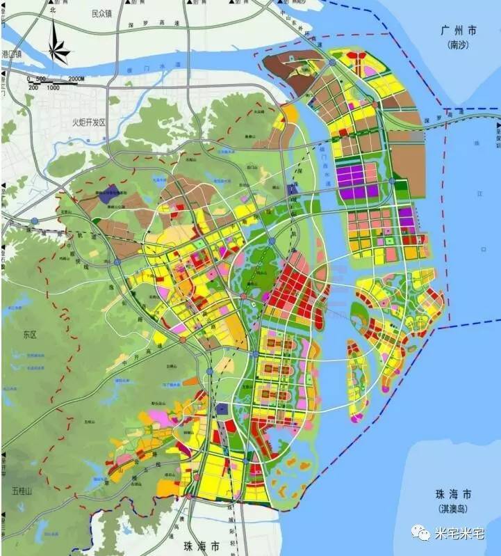 中山市翠亨新区规划图图片