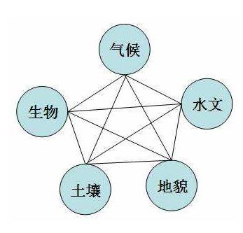 自然地理要素关系图图片