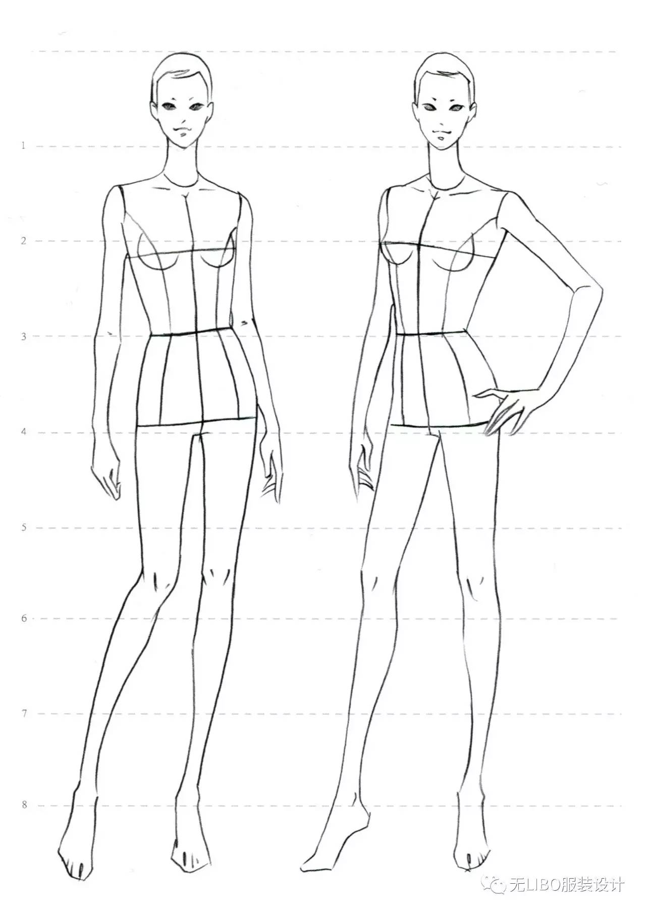 服装画人体表现技法最新服装人体合辑