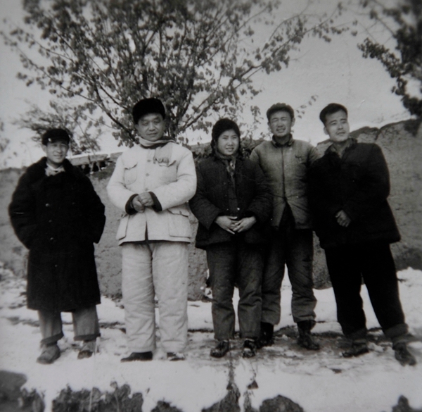 江隆基,郑国锠,徐躬耦在甘肃省民兵比武大会上1958年在"拔白旗"运动中