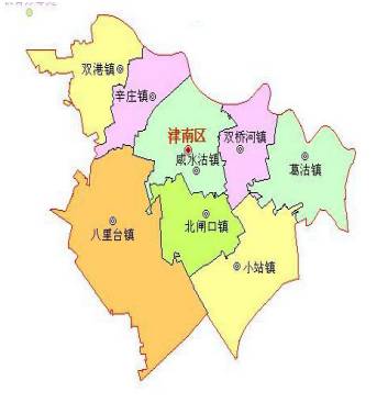 天津津南地图区划图片