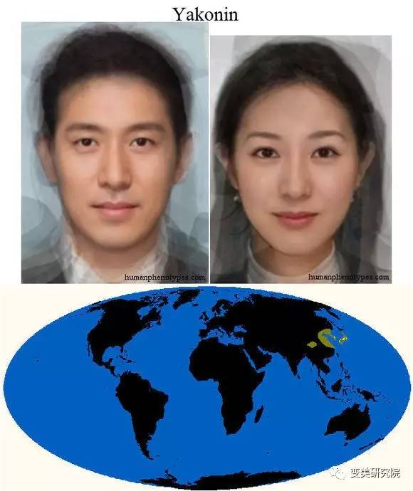 东北亚人种图片