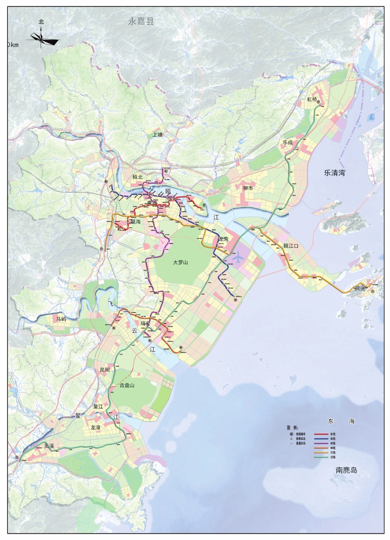 温州轨道交通规划图图片