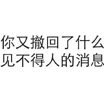 你又撤回了什么见不得人的消息