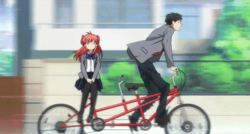 自行车小故事gif动画图片