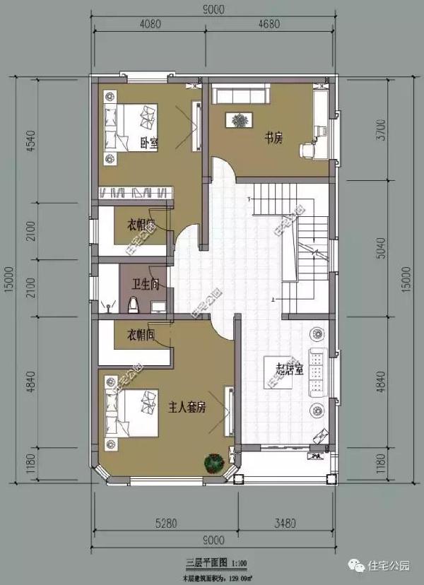 9x14米自建房户型图片