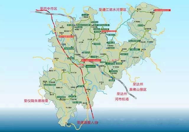 平昌各乡镇交通地图图片
