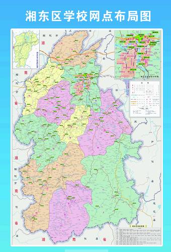 湘东区行政交通地图图片