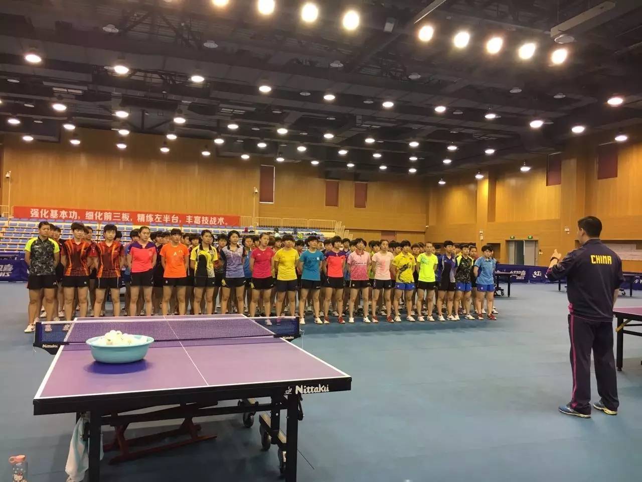 中国乒乓球队训练基地图片
