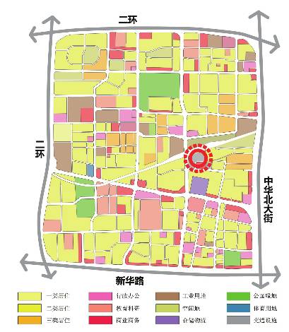 石家庄解放广场地图图片