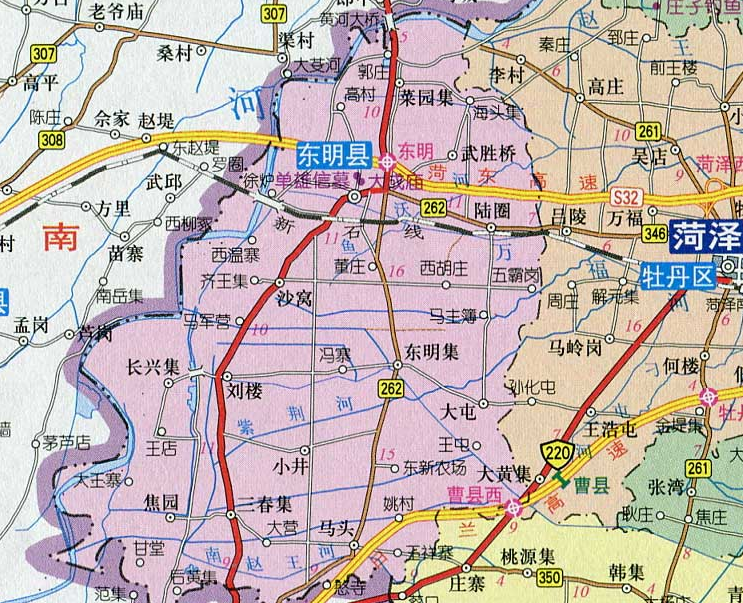 山东省西南部,西汉时的名字为东昏县,王莽不喜欢,直接改成了东明县,只