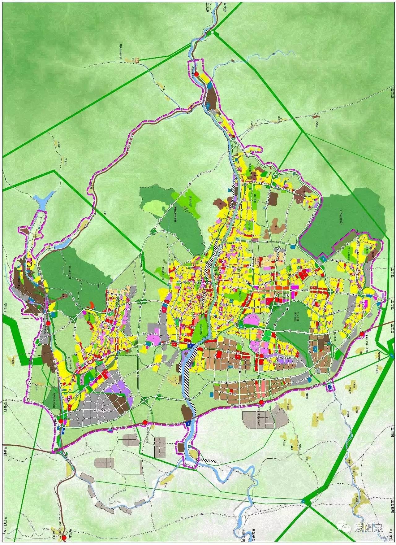将如何规划中心城区用地规划图发布阳泉市城市总体规划(2011