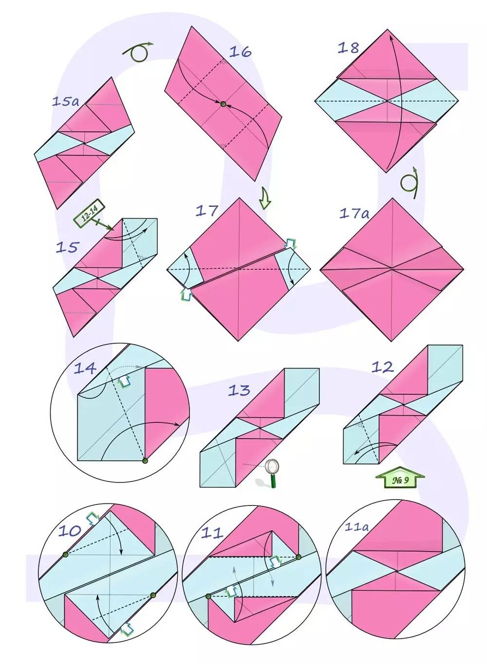 折图教程建议30张双色正方形纸制作(`11ω1107)17一个花球