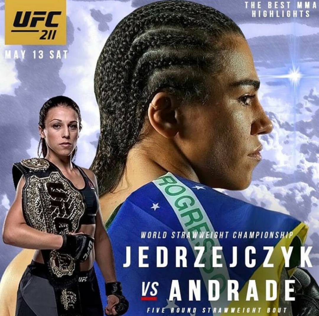 5月14日在德克萨斯州达拉斯举行的ufc211中接受杰西卡