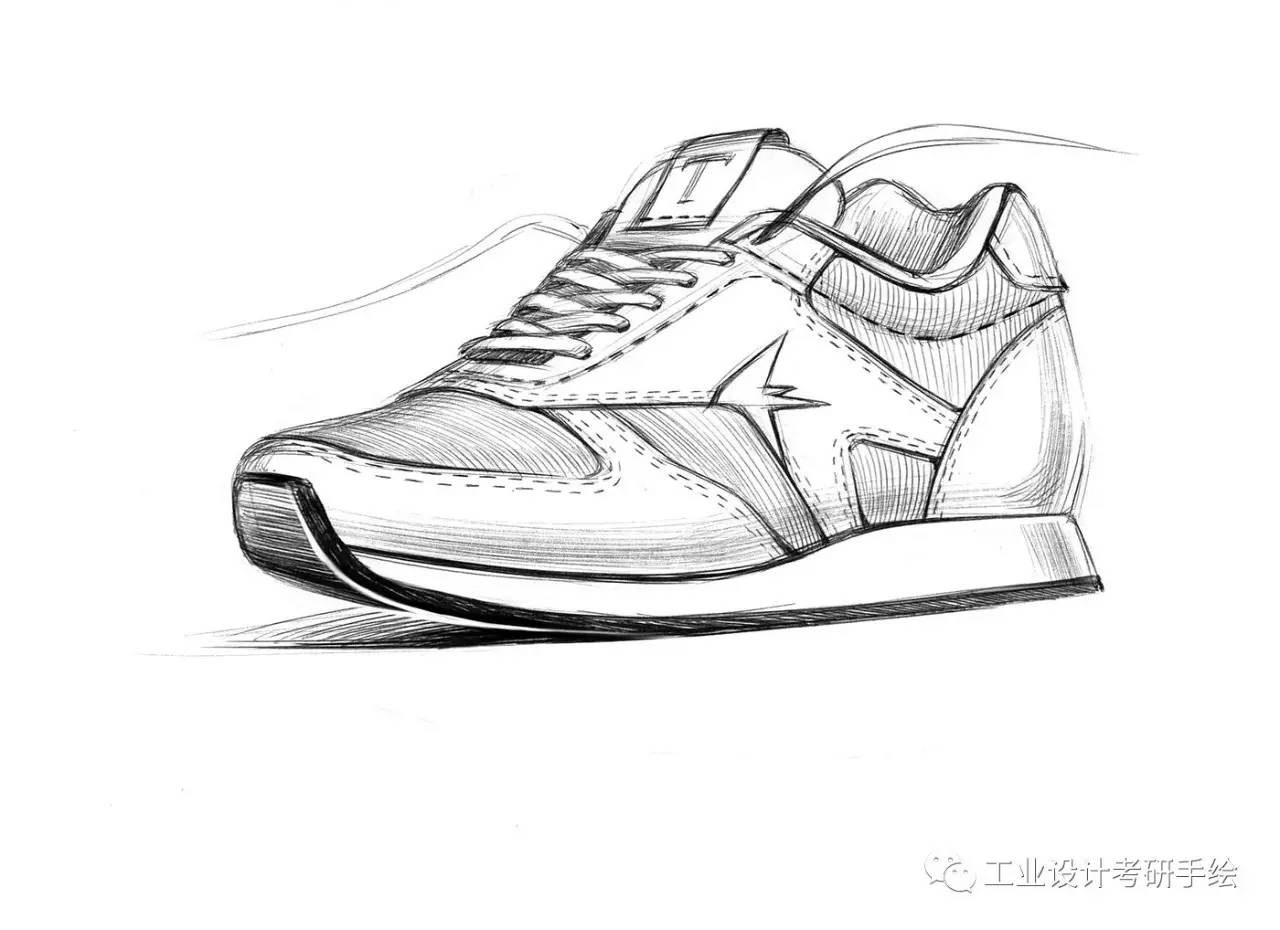 鞋子设计图铅笔图片