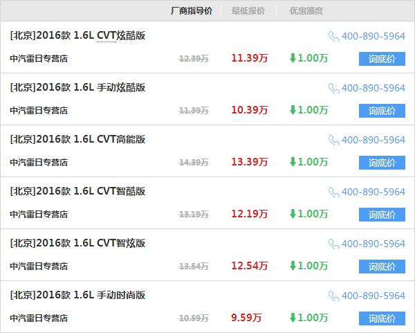 【北京】日产蓝鸟最高优惠1万元