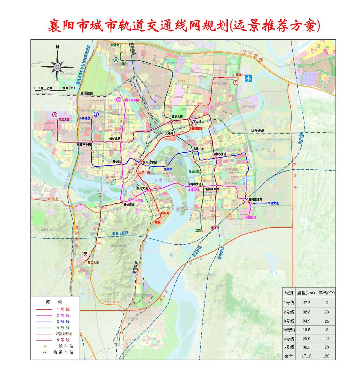 襄阳市城市轨道交通线网规划2020