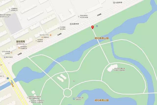 闵行体育公园路线图图片