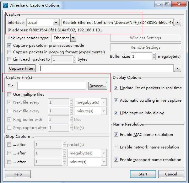 网络抓包工具wireshark