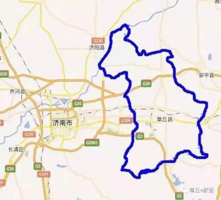 章丘市地图全图大图图片