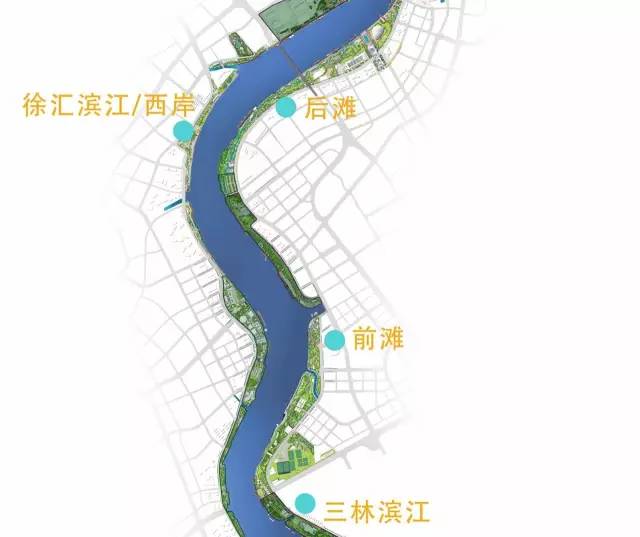 杨浦滨江步道线路图图片
