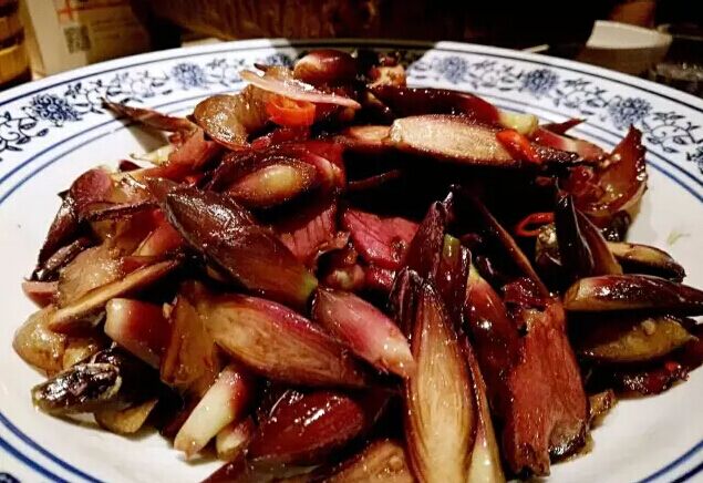 阳荷炒腊肉,湘西地区的特色菜