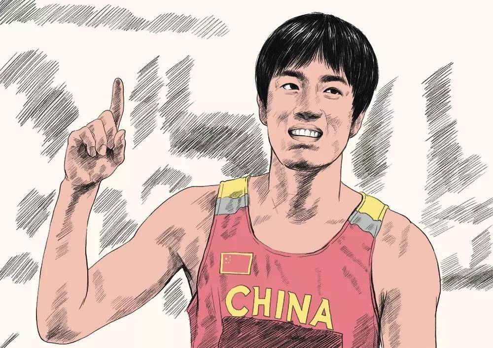 中国体育明星漫画图片