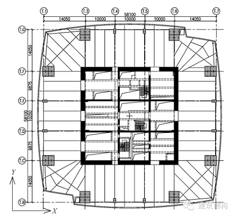 广州塔建筑平面图图片
