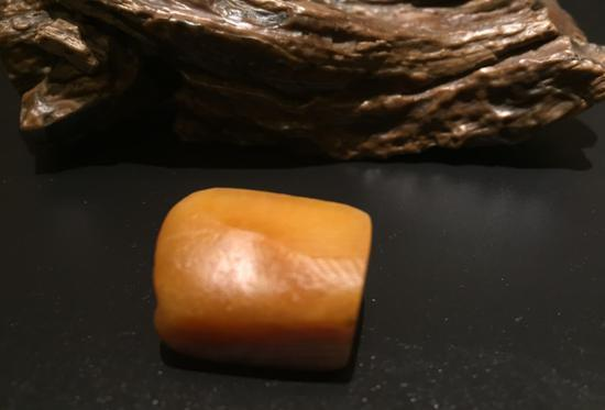 老坑田黄石的橘囊纹图片