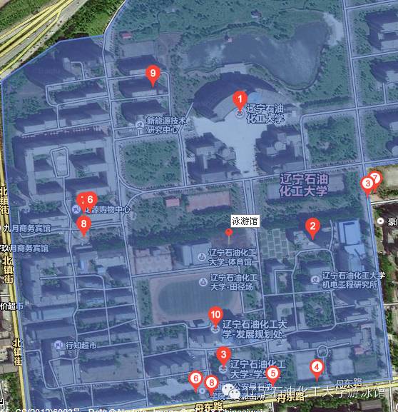 东北石油大学地图高清图片