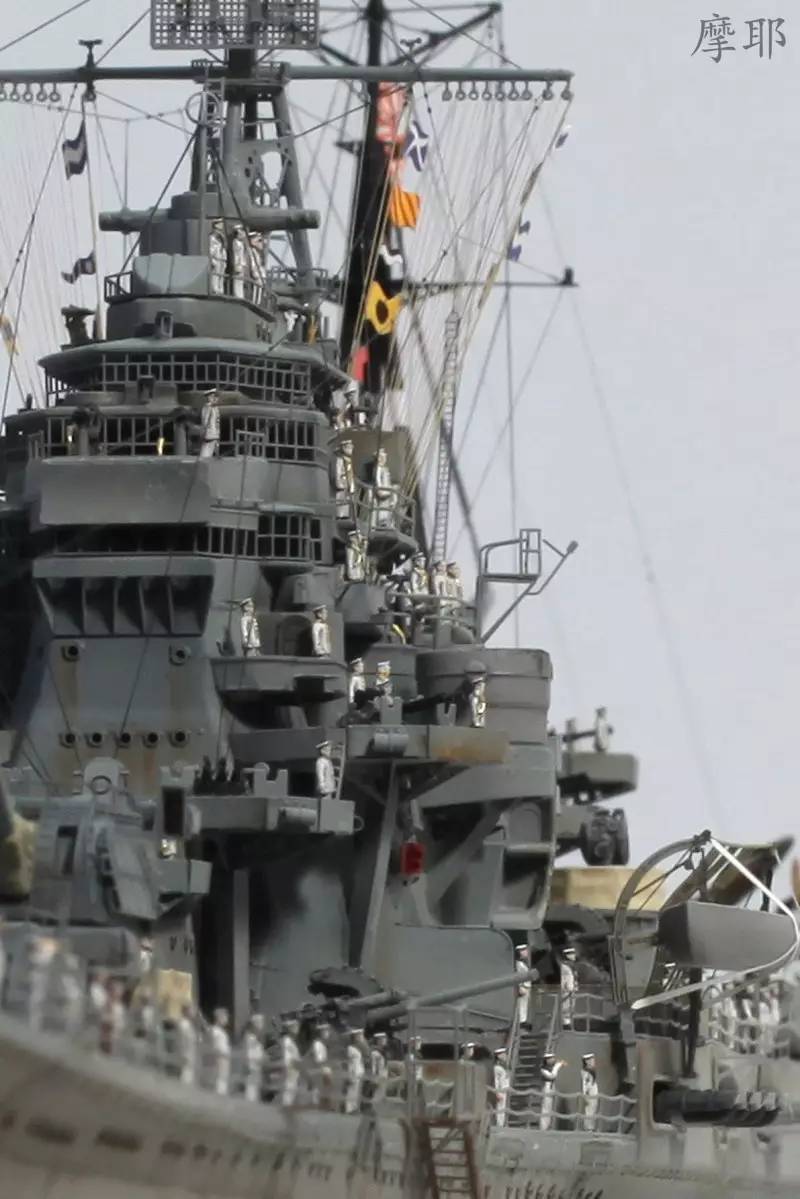 战舰侵华急先锋旧日本海军重巡洋舰摩耶号